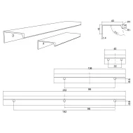 Rankenėlė SLIM 4025 CC32mm, L40mm, juoda