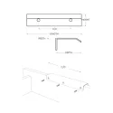 Handle SLIM 4025 CC96mm L136mm white 