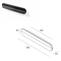 Rankenėlė CC160mm, L220mm, matinė juoda