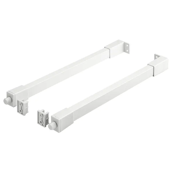 Side railing, rectangular Matrix Box Slim A, L270mm white