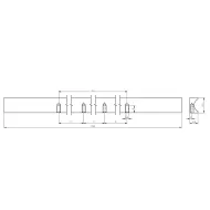 Rankenėlė GROOVE CC160mm, L190mm, matinis juoda