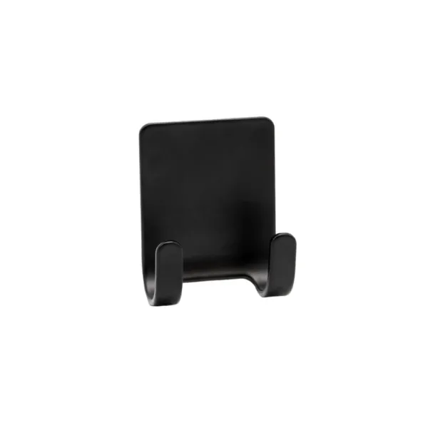 Stiklo valytuvas BASE su klijuojamu laikikliu 57x45x25mm, matinė juoda