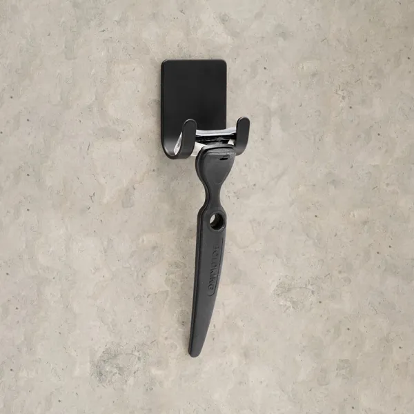 Shower squeegee BASE with self-adhesive holder 57x45x25mm matt black