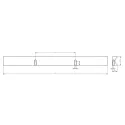 Rankenėlė GROOVE CC320mm, L360mm, matinis juoda