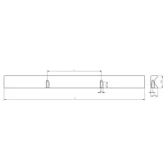 Rankenėlė GROOVE CC320mm, L360mm, matinis juoda