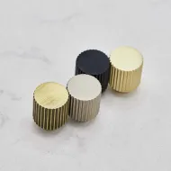 Knob Helix Stripe Ø26mm matt black