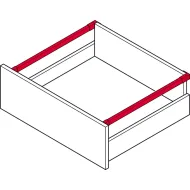 Side railing, rectangular Matrix Box Slim A, L300mm anthracite