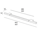 Handle CC320mm L447mm matt black 
