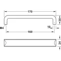 Furniture handle, D handle, zinc alloy