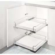 Spacer bar, for internal drawer box with railing