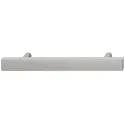 Furniture handle, Handle with base, zinc alloy, straight-edged, round base
