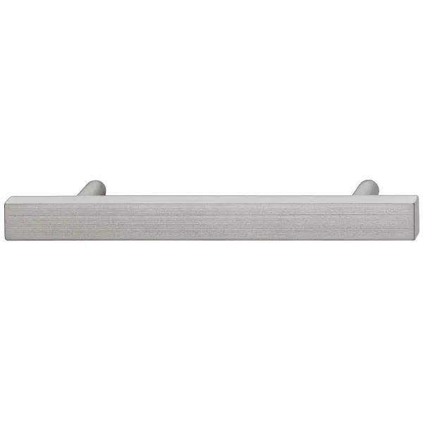 Furniture handle, Handle with base, zinc alloy, straight-edged, round base