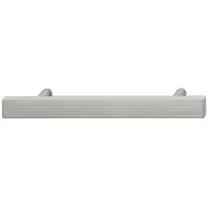 Furniture handle, Handle with base, zinc alloy, straight-edged, round base