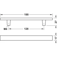 Furniture handle, Handle with base, zinc alloy