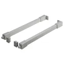 Side railing, rectangular Matrix Box Slim A, L300mm grey