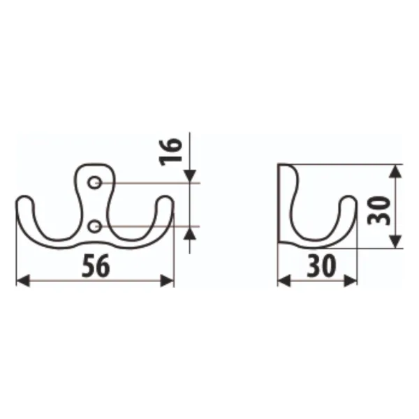 Hook small bronze