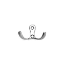 Hook small matt chrome
