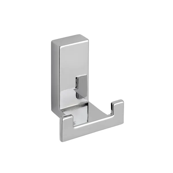 Hook, double 52x43x31mm chrome