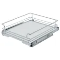 Base unit internal extension, installation behind hinged doors, roller bearing guided, shelf