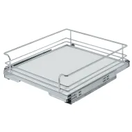 Base unit internal extension, installation behind hinged doors, roller bearing guided, shelf