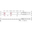 Juosta LED3048 Loox5, L5000mm, 8mm, 24V, 14,4W/m, šilta balta šviesa 3000