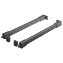 Kvadratinių kartelių komplektas Matrix Box Slim A, L450mm, antracitas