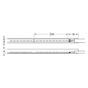 Juosta silikoninė COB LED3084 Loox5, 24V, monochromatinė, 9,6W/m, šilta balta šviesa 3000K, 6,5x6mm,