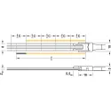 COB LED strip light LED3104 Loox5, 24V, 8mm, monochrome, 9.6W/m, natural white 4000K, 5m