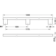D handle, Aluminium