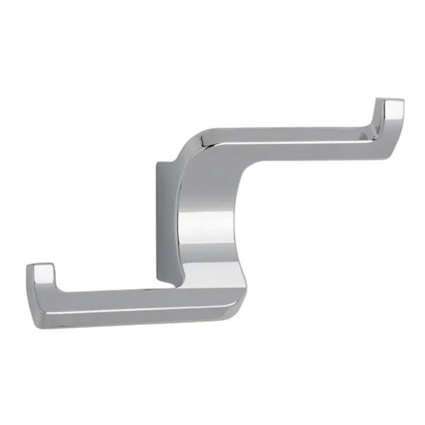 Hook, double 63x108x37mm chrome