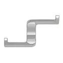 Pakabėlė dviguba 63x108x37mm, chromas
