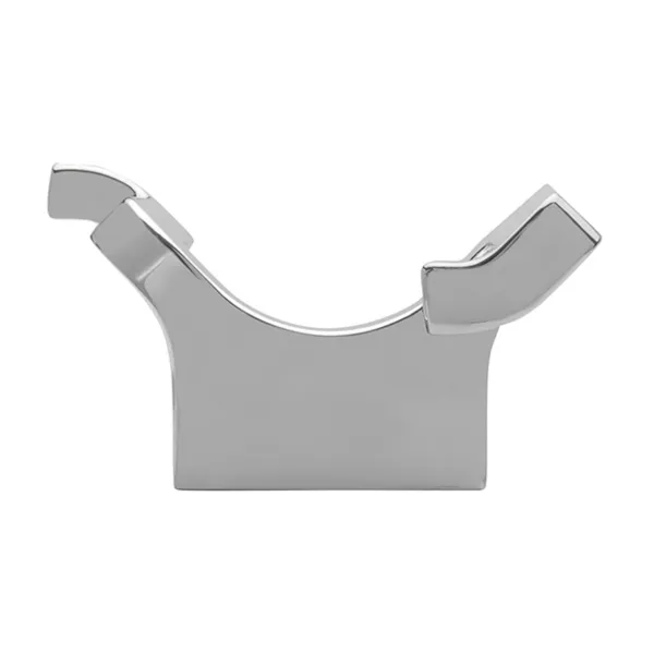 Hook, double 63x108x37mm chrome
