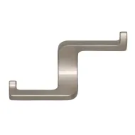 Hook, double 63x108x37mm stainless steel