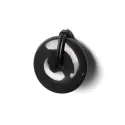 Handle porcelain 100x22mm black 