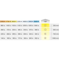 Juosta COB LED3104 Loox5, 24V, 8mm, monochromatinė, 9,6W/m, šilta balta šviesa 3000K, 5m