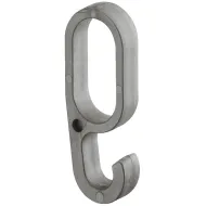 Pakabėlė ovaliam vamzdžiui 30x15mm, pilka