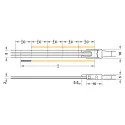 COB LED strip light LED3105 Loox5, 24V, 8mm, monochrome, 14.4W/m, super warm white 2700K, 5m