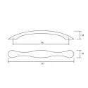Handle CC96mm L137mm aged copper 