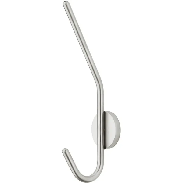 Wardrobe hook, stainless steel, height 105mm