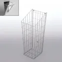 Laundry basket, for installation behind fronts, W400mm, white