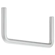 Kabykla U matinis nikelis 12/242x86mm,