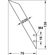 Wardrobe hook, Stainless steel