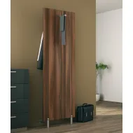 Wardrobe fitting set, Stainless steel, for wooden and glass panels, wall mounting
