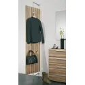 Wardrobe fitting set, Stainless steel, for wooden panels, wall mounting