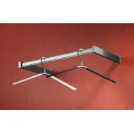 Wall mounted wardrobe rack, Stainless steel, wall mounting