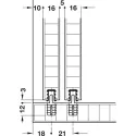 Kreipiančioji didelėms durims Slido F-Line21 20C / 11 12A