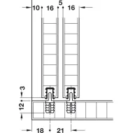 Kreipiančioji didelėms durims Slido F-Line21 20C / 11 12A