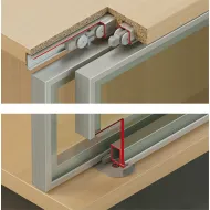 SDS Slido F-Line21 20F aliuminio profilio 2 durims