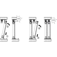 SDS Slido F-Line21 20F aliuminio profilio 2 durims