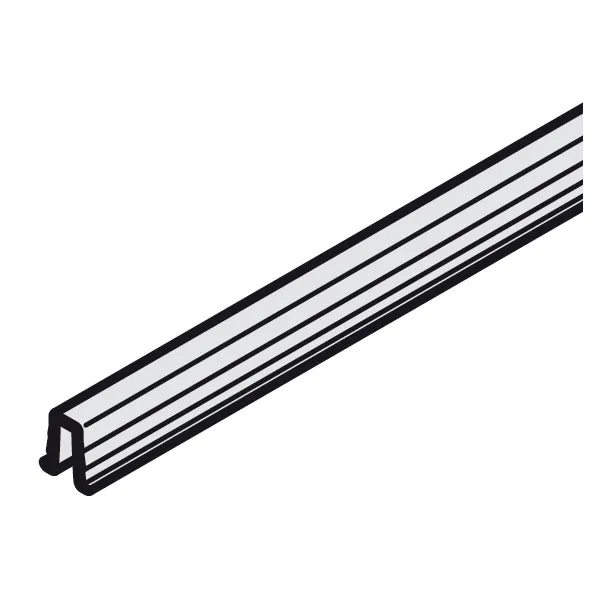 Single guide track, Bottom, ribbed